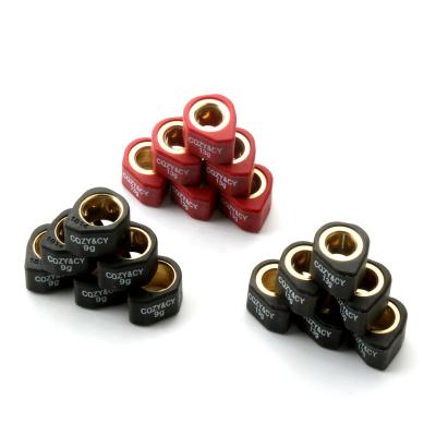 China Aluminum copper GY6 iron racing Variator roller kit 18x14mm for 125cc 150cc 152QMI 157QMJ 4T scooter engine for sale