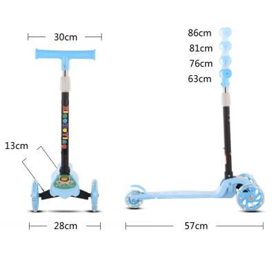 China Wholesale New Design Child Pedal Folding Pedal Bike 3 Wheel Foot Pedal New Design Child Scooter For Kids for sale