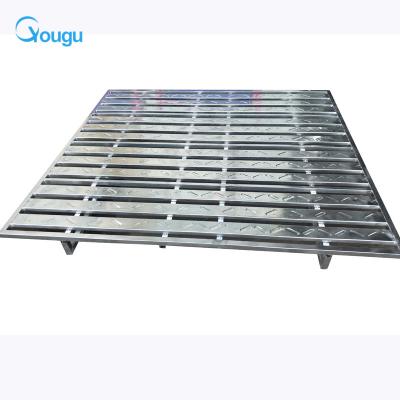 China Double Faced Customized Steel Galvanized Metal Pallet Low Price Reusable Pallet Cover for sale