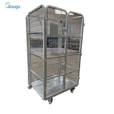 China Save Space Factory Professional Customized Plate Stacking Trolley Welded Roll Cart for sale