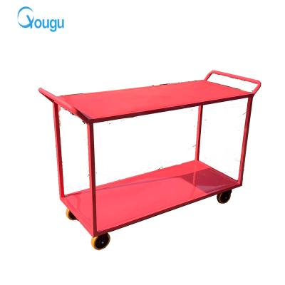 China Space Saving Warehouse Mobile Trolley Hand Trolley Rolling Cart for sale