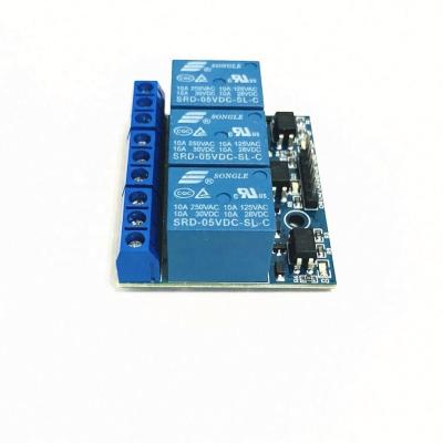 China Jz Chip Optical Coupler 3 Channel 3 Channel Relay Modules Control Panel PLC Relay 5V Relay Module Module for sale