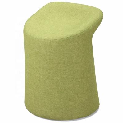 China Modern Fabric Round Stool Ottoman Pouf Seating Mall Super Public Hideaway Chair for sale