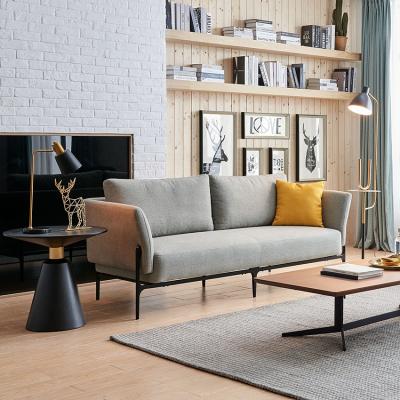 China Modern Metal Frame Loveseat Couch Sofa Set Living Room Furniture Small Corner Fabric Sofa for sale