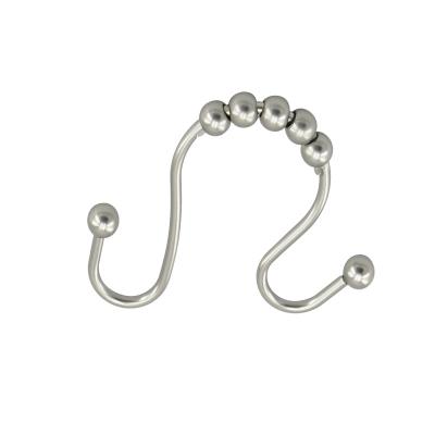 China Modern Top manufacturers of metal shower curtain hooks set of 12 rings for bathroom shower curtain hooks rings for sale