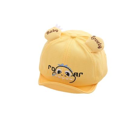 China Spring Summer Cute Casual Striped Cotton Baby Cute Striped Soft Eaves Hat Kids Baseball Boy Girl Sun Hats for sale