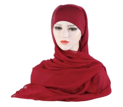 China Other Fashion Malaysia Indonesia Long Scarf Wholesale Strip Scarves Muslim Hijab Hood for sale