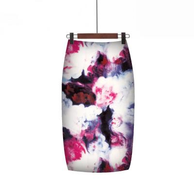 China Women Plus Size High Waist Floral Print Fashionable Pencil Mini Skirts for sale