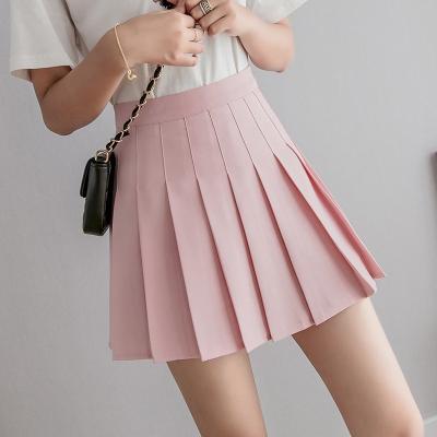 China Plus Size Fashion High Waist Pleated Sweet Cute Girls Dancing Mini Skirt Cosplay Preppy Uniform School Short Skirts for sale