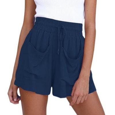 China Women's Summer Cotton QUICK DRY Drawstring Loose Plus Size Soft Wide-Leg Shorts High-waisted Sold Out for sale