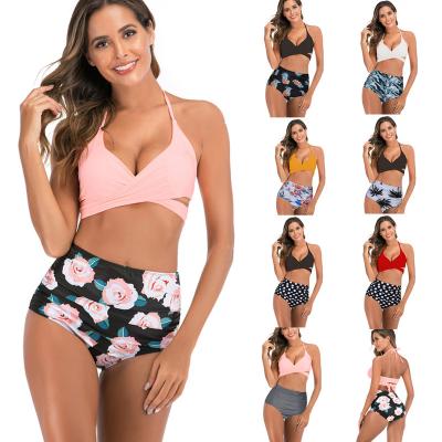 China 2021 Breathable Hot Selling Printed Swimwear Plus Size Customized Sexy Fashion Two Piece Bikini Sexy Women Swimwear for sale