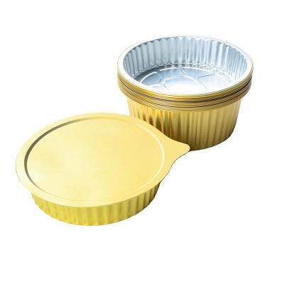 China Hot Selling Food Grade Cooking Round Turkey Aluminum Foil Food Trays Disposable Large Size Whole Containers With Lid for sale