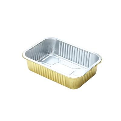 China READY TO SHIP 330*295 3500ML Rectangular Aluminum Foil Tray Disposable Aluminum Foil Container Food takc foil box for sale