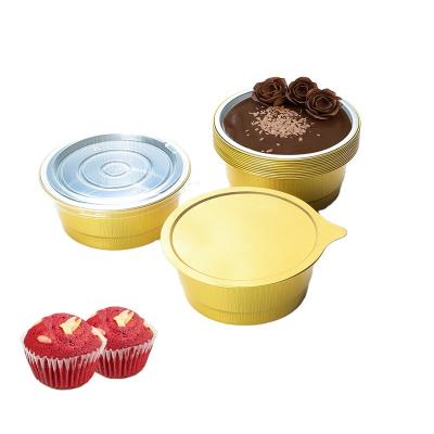 China Free Samples Wholesale Small Round Aluminum Foil Packaging Hot Selling Reusable Storage Box for sale