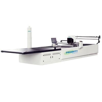 China FABRIC Fully Automatic Multi Layers Fabric Slitter /auto Cutter 1707JL CUT for sale