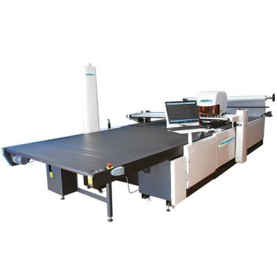 China FABRIC Fully Automatic Multi Layers Fabric Cutting Machine /auto Cutter PR-1707JL CUTTING for sale