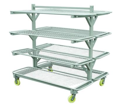 China Stainless Steel Two Sides Fabric Relaxer Trolley for sale