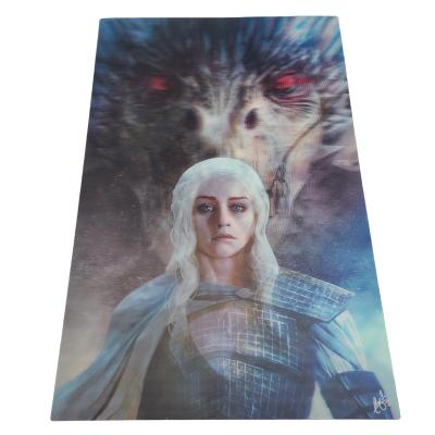 China Japan Anime 3D Lenticular Printing 3D Cartoon Flip Lenticular Poster Custom Moive with Flip Effect for sale