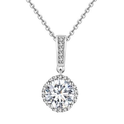 China Destiny Jewelery Classic/2 Carat Luxury/Elegant Clover Pendant Necklace VVS1 GRA Moissanite Diamond Trendy Jewelry Silver 925 for sale