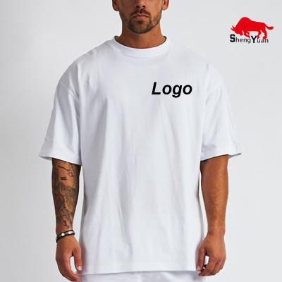 China Custom Quality Printing Cotton Men's Anti-Wrinkle T-shirt Drop Shoulder Oversize Design Blank T-shirt T-shirts for sale