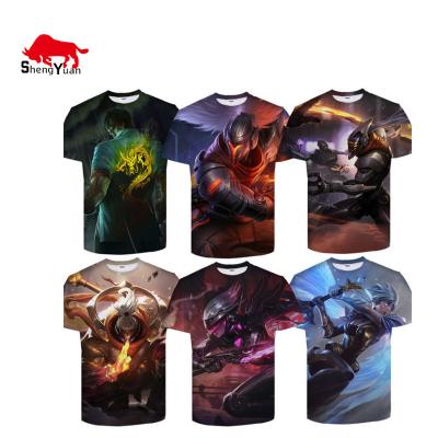 China Wholesale Anti-wrinkle 3D T-shirt anime t-shirt printing sublimation t-shirts with hot sale custom BIG T-shirt for sale