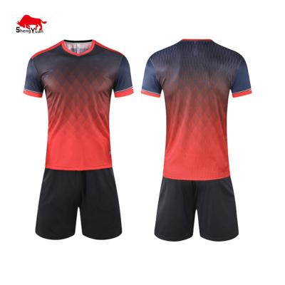 China OEM Sports Style Soccer Wear Classic Fashion Breathable Sublim Soccer Jersey Uniform for sale