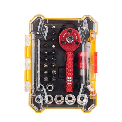 China Repairing Tools 37 Piece Ratchet Screwdriver Bits And Socket Set for sale