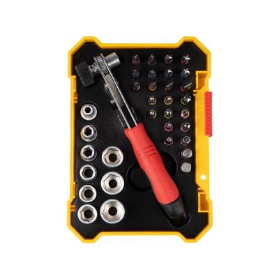 China Repairing Tools 34 Piece Ratchet Screwdriver Bits And Socket Set for sale