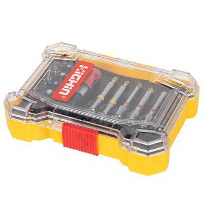 China Tool Kit 19 in 1 Screwdriver Bit Set with Quick Release Coupling Professional Screwdriver Bit Kit for sale