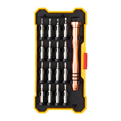 China Cell Phone Repairing Tool Kit 17 Pieces Professional Precision Screwdriver Set With Screwdriver Bit And Aluminum Handle For Cell Phone Repair for sale