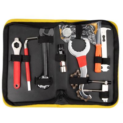 China 10 pieces of multifunctional tool kit repair bicycle, tire repair, chain detacher HYZ0410010 for sale