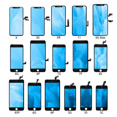 China Original Wholesale LCD Displays Touch Screen Mobile Phone Display For Iphone 5 6 7 8 Max X 11 LCD For Iphones 5.5 Inch LCD Screens for sale