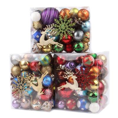 China Wholesale Modern Manufacturers Christmas Decorations Christmas Tree Pendants 60-70 Barrel Christmas Plastic Light Matte Balls for sale