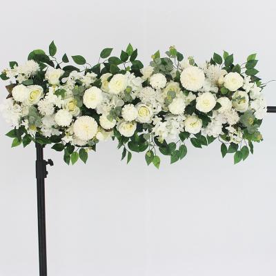 China Natural Touch Outdoor Wedding Ceremony Hanging Artificial Decorative Backdrop Arch Decor Wedding Flower Garlands for sale