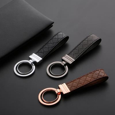 China Fashion Manufacturers Gift Creative Car Pendant Key Chain PU Luxury Custom Leather Key Chain for sale