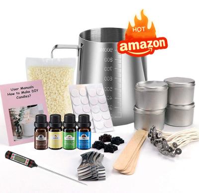 China Eco Friendly DIY Hot On Amazon DIY Hearts And Crafts Soy Wax Candle Making Kit for sale