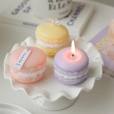 China Birthdays Amazon Macaroon Scented Candles Party Wedding Cafe Decorations Aromatherapy Wax Soy Candles Indoor Scented Home Candle for sale