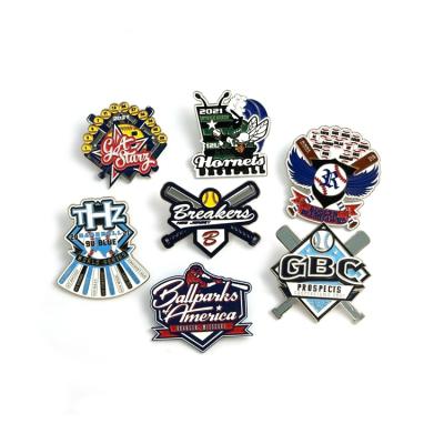 China Custom Wholesale America Club Sports Baseball Pin With Danglers for sale