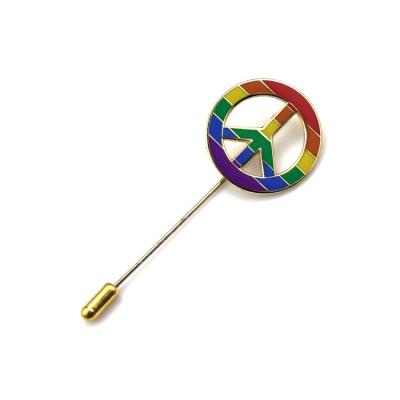 China Custom ALLOY Rainbow Color Decorative Brooch for sale