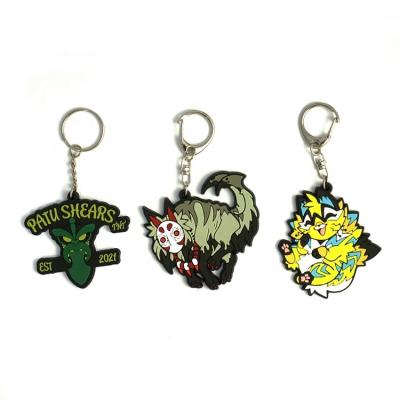 China Wholesale OEM Custom Cheap 2d/3d PVC Soft Rubber Key Chain From Eco-Friendly Gifts Vast Manufacturer for sale