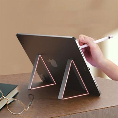 China Portable Adjustable Anti Slip Tablet Holder Aluminum Alloy For Mini Invisible Tablet Stand Holder Desktop for sale