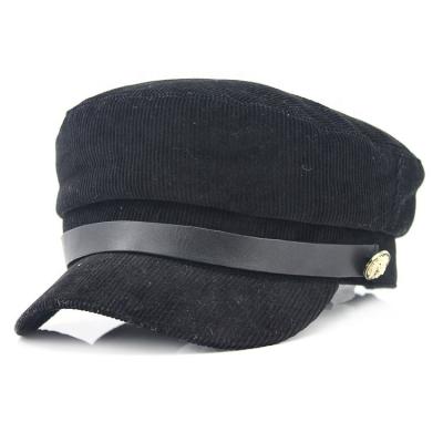 China Image China Manufactures Custom Popular Hats Corduroy Women Army Beret Caps Hats for sale