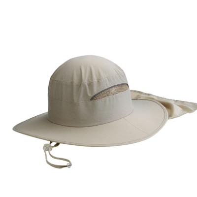 China Multi Function Hat Dri Fitted Outdoor Cloth Bucket Hats And Cap With Stowable Neck Shade Flap for sale