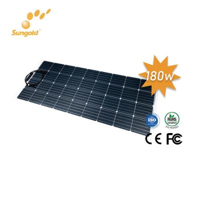 China Customized Voltage Flex Pv Semi-Flexible Monocrystalline Solar Panel For Caravan Customized Solar Panel for sale