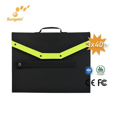 China Sungold Portable 80w Solar Panel Foldable Charger For Solar Power Charger for sale