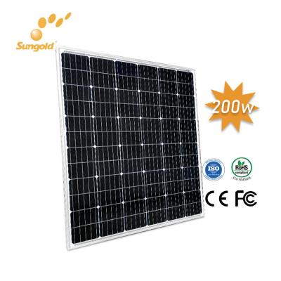 China Mono 50W 320W Painel SGM-200W Solar Connector Panels OEM Single Crystal Panel Single Crystal Price for sale