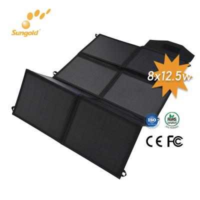 China For Mobile Phone RV Car Online Selling High Efficiency Foldable 100w Solar Panel Charger for sale