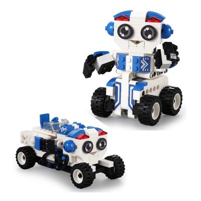 China Cada 195PCS Wave Racing Car Robot 2 Building Brick DIY Building Blocks City Cute Series Model Technic Bricks Educational Toys For Children for sale