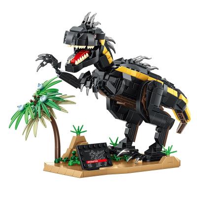 China DIY Building Brick 611004 PANLOS 779PCS Jurassic Dinosaur World Zoo Variation Tyrannosaurus Building Block Children's Toy Gift Sticker Smal for sale