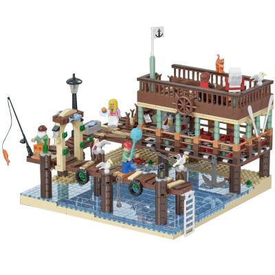 China Building Toy RECOMMEND 30101 Fisherman Wharf Educational Creative Assemble Bricks Set Building Block Set DIY Toy for sale